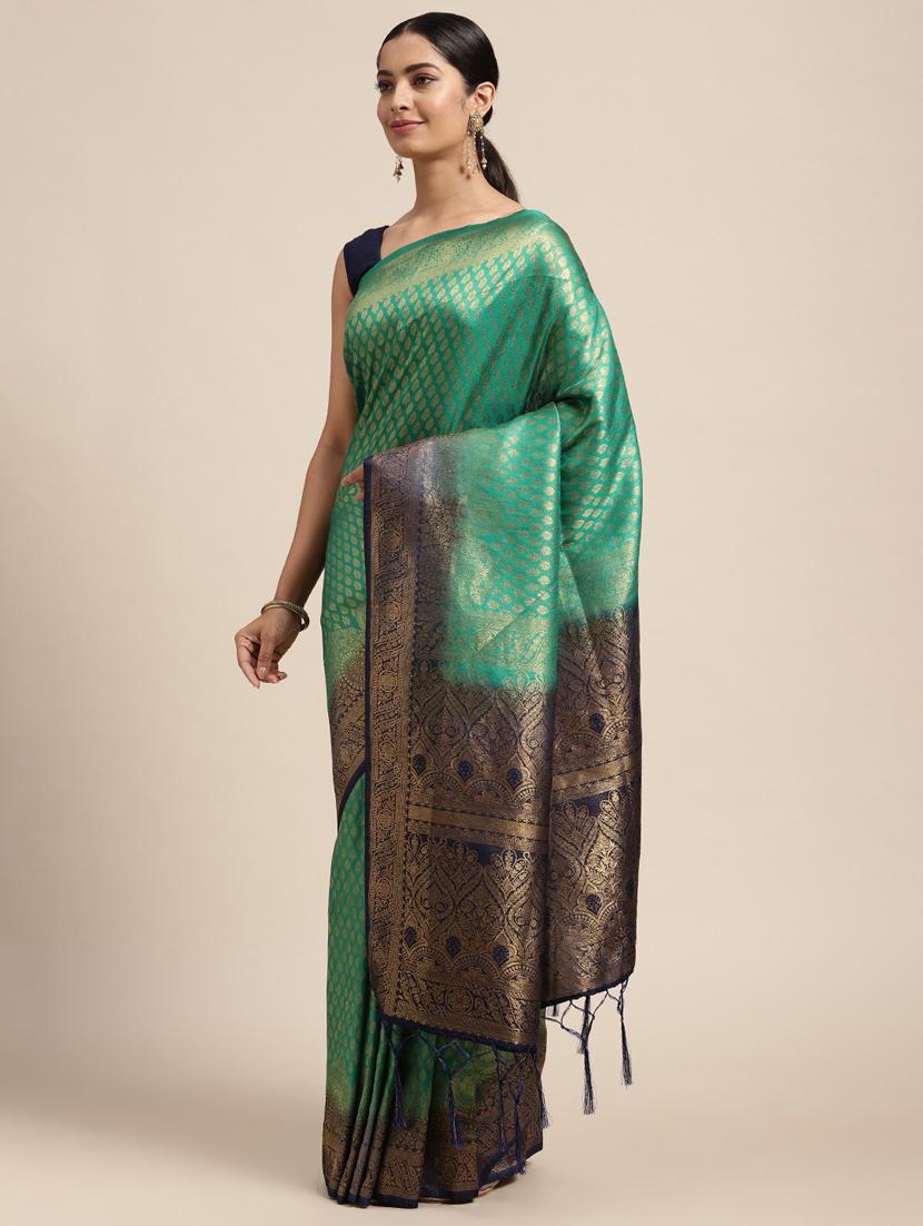 self designed woven saree with blouse - 19666561 - Standard Image - 1