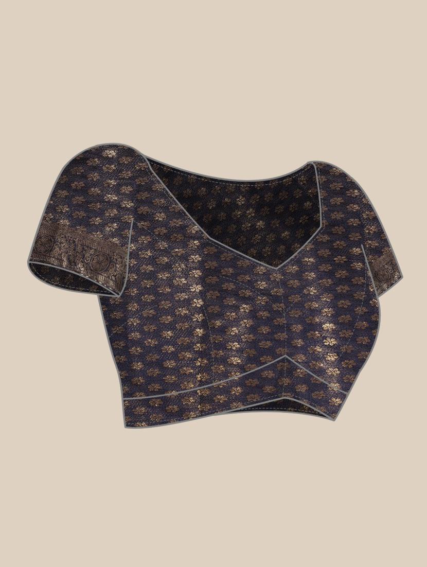 self designed woven saree with blouse - 19666561 - Standard Image - 4