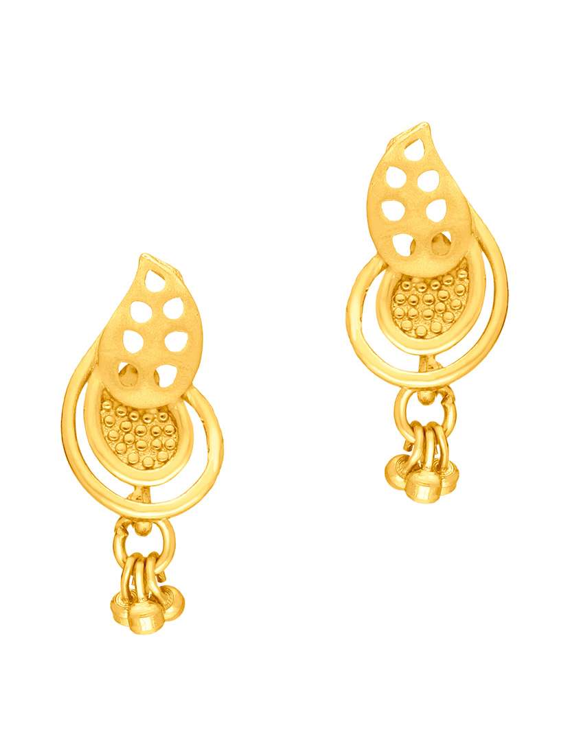 gold brass studs earring - 19666964 - Zoom Image - 0