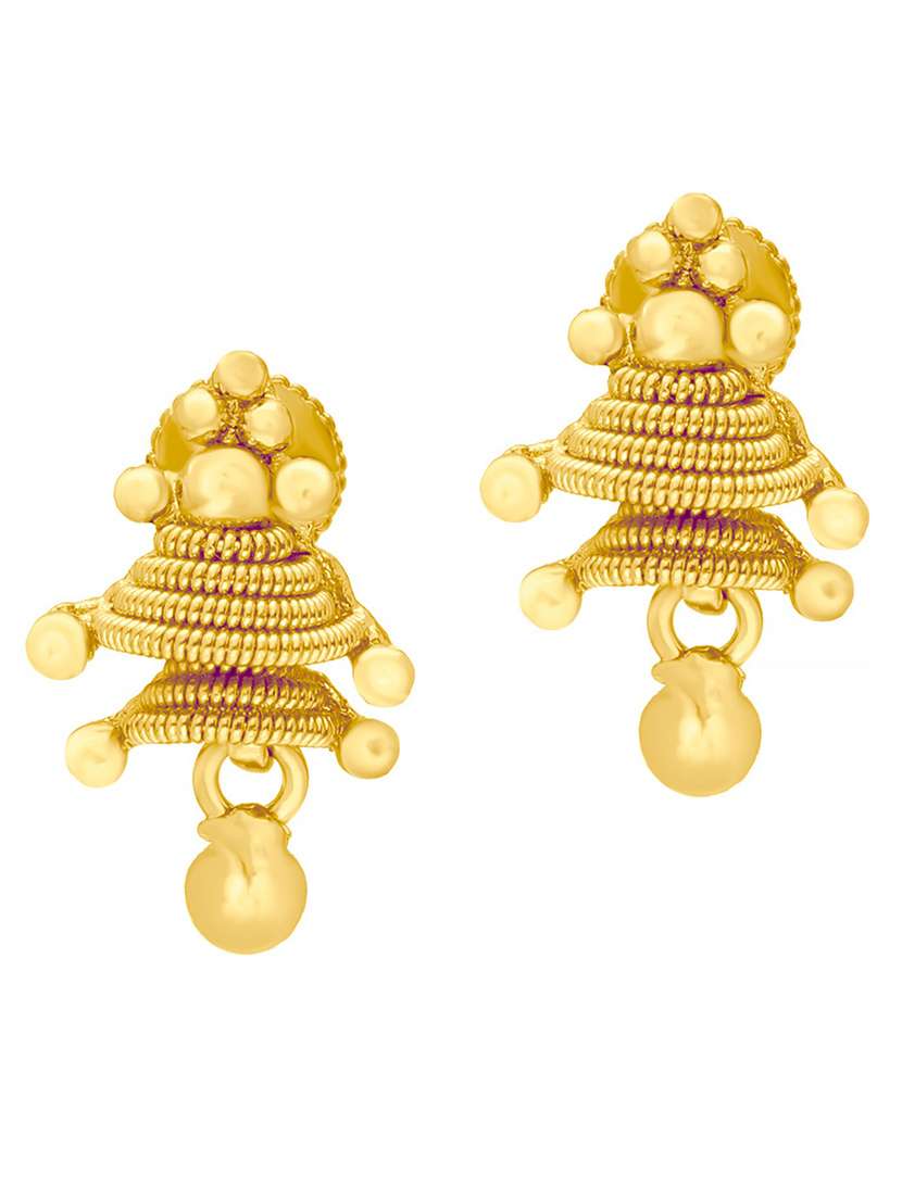 gold brass drop earring