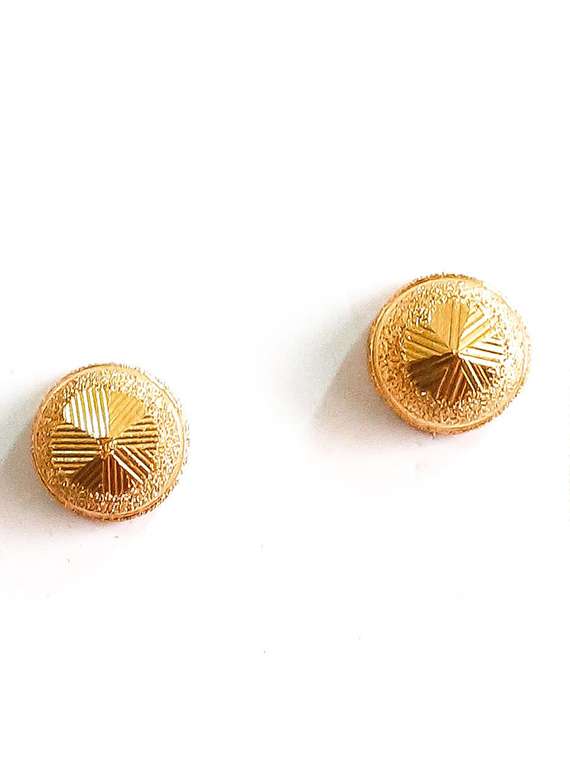gold brass studs earring - 19667034 - Zoom Image - 0