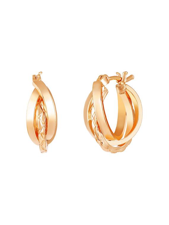 twisted circular hoop earrings - 19667239 - Standard Image - 1