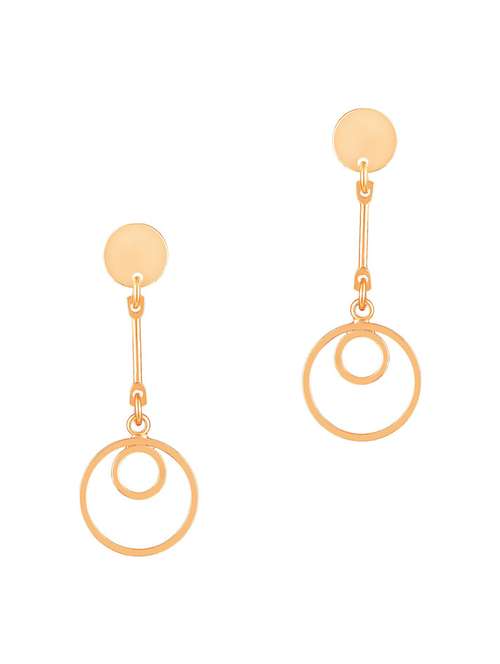 pink brass drop earring - 19667241 - Standard Image - 0