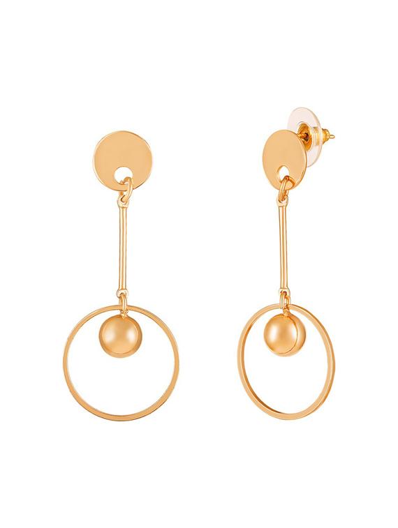 pink brass drop earring - 19667252 -  Standard Image - 1