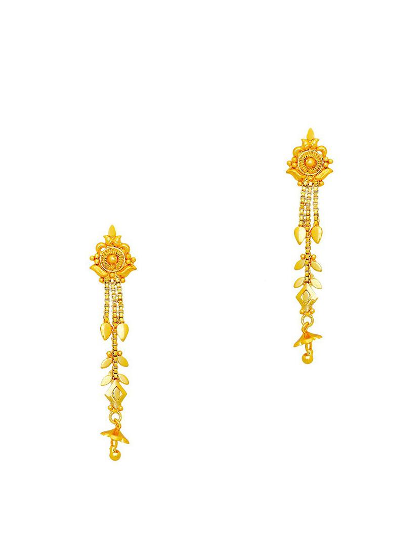 gold brass studs earring - 19667326 - Zoom Image - 0