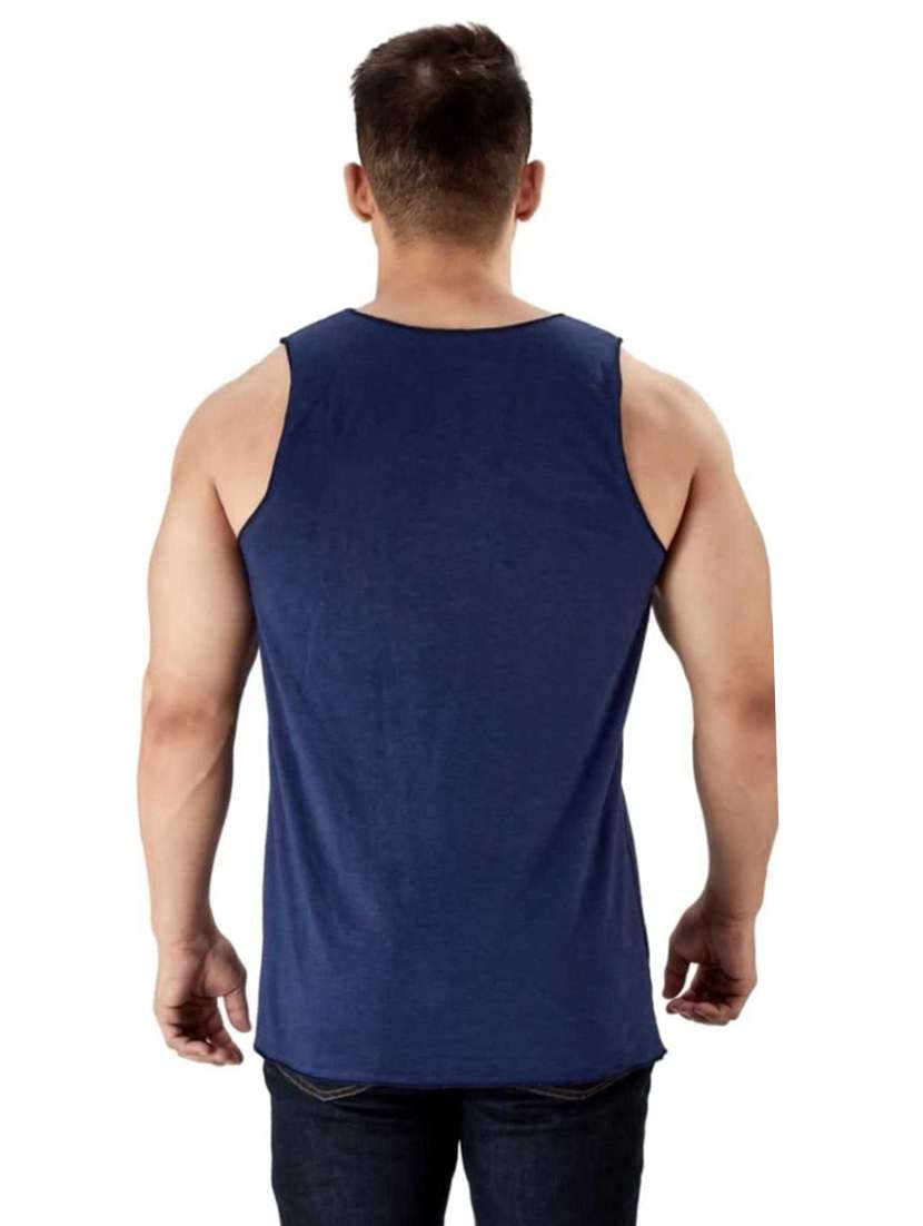 blue cotton blend vest - 19667514 -  Standard Image - 1