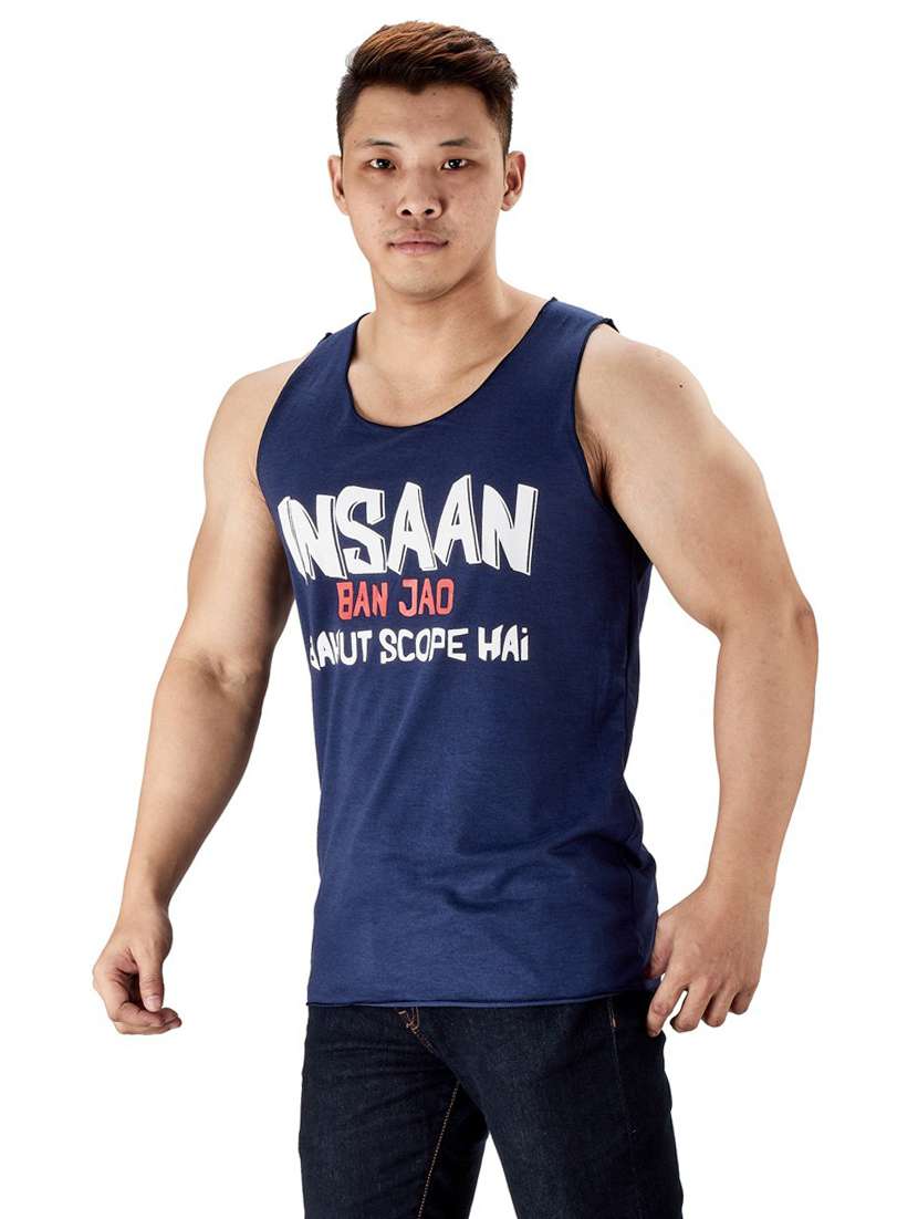 blue cotton vest - 19667518 -  Standard Image - 1