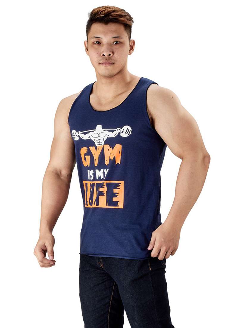 blue cotton vest - 19667528 -  Standard Image - 1