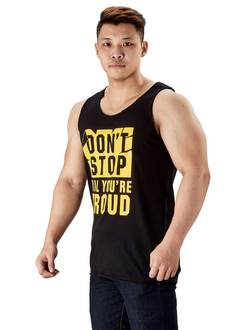 blackyellow cotton vest - 19667545 -  Standard Image - 1