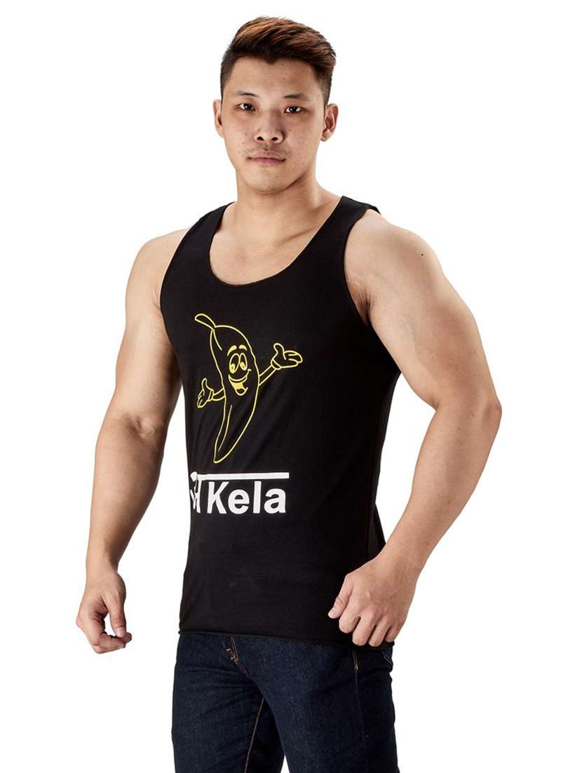 black cotton vest - 19667567 -  Standard Image - 1