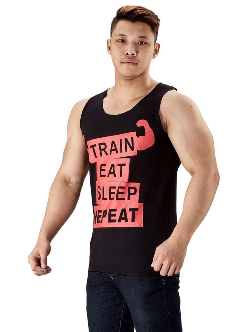 black pure cotton vest - 19667941 -  Standard Image - 1