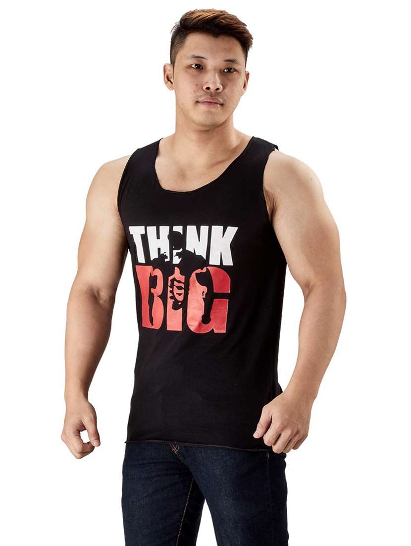 black pure cotton vest - 19667944 -  Standard Image - 1