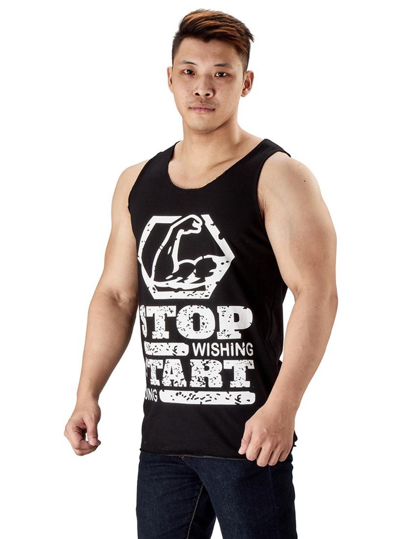 black pure cotton vest - 19667954 - Standard Image - 1