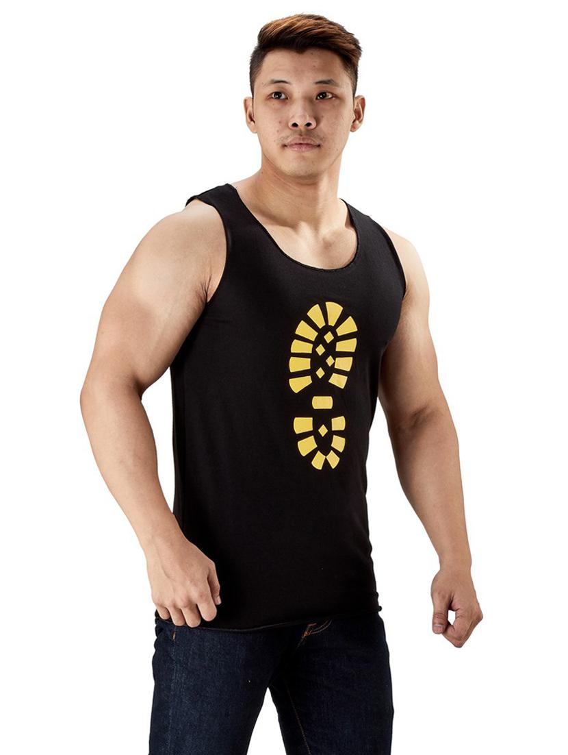 black pure cotton vest - 19667975 - Standard Image - 1