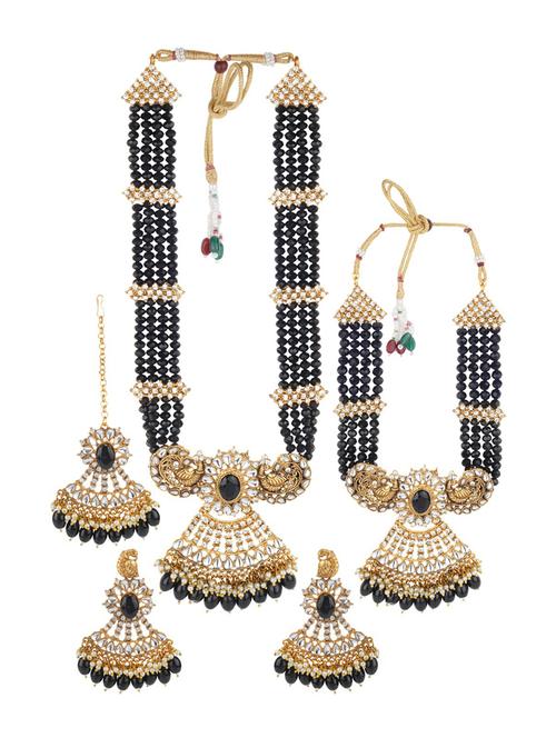 matushri art indian traditional necklace with earrings and maang tikka - 19668708 -  Standard Image - 0