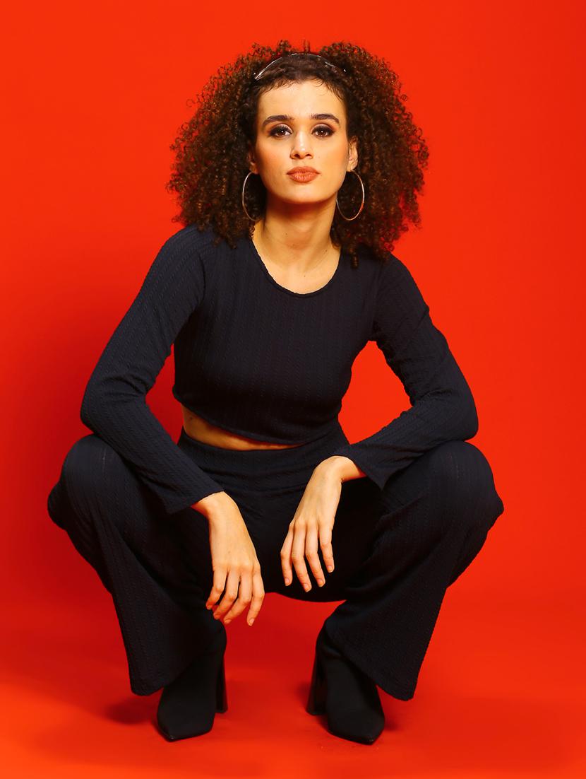 women's crop round neck top - 19668952 - Standard Image - 4