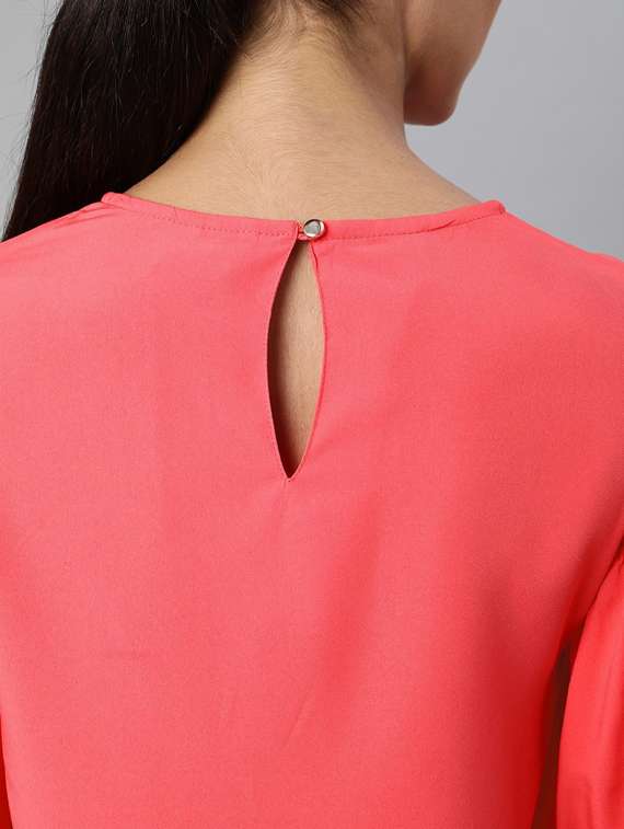 women's straight round neck top - 19669084 -  Standard Image - 4