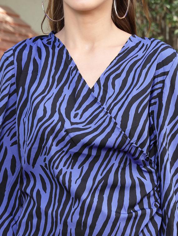 women's wrap v neck top - 19669104 - Standard Image - 4