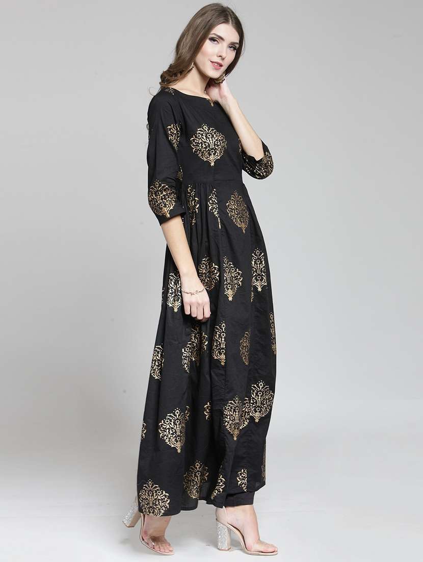 printed kurta with pant set - 19670243 -  Standard Image - 1