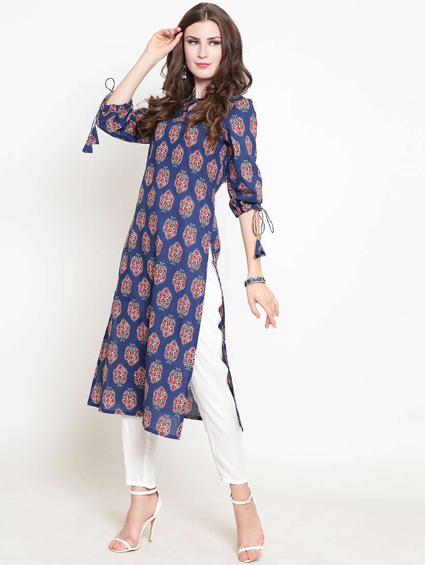 printed kurta with pant set - 19670298 -  Standard Image - 1