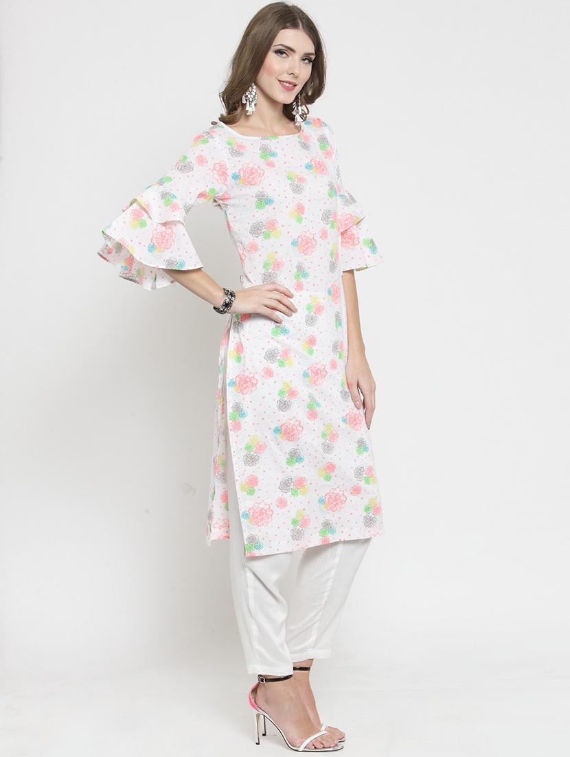 printed kurta with pant set - 19670360 - Standard Image - 1