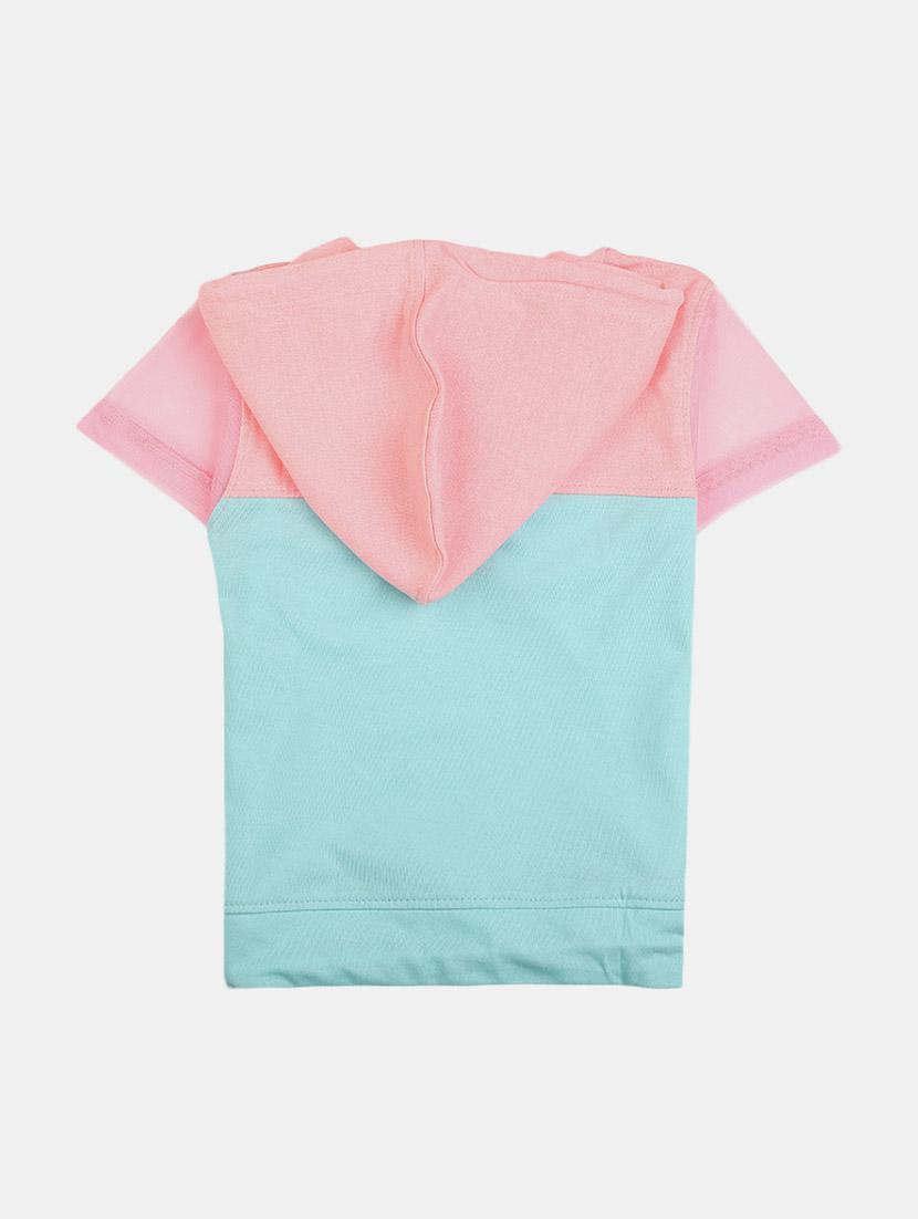 color block hood neck sweatshirt - 19670687 - Standard Image - 1