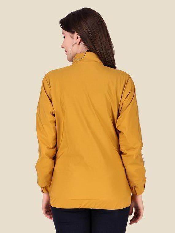 yellow solid long sleeve jacket - 19670901 - Standard Image - 1