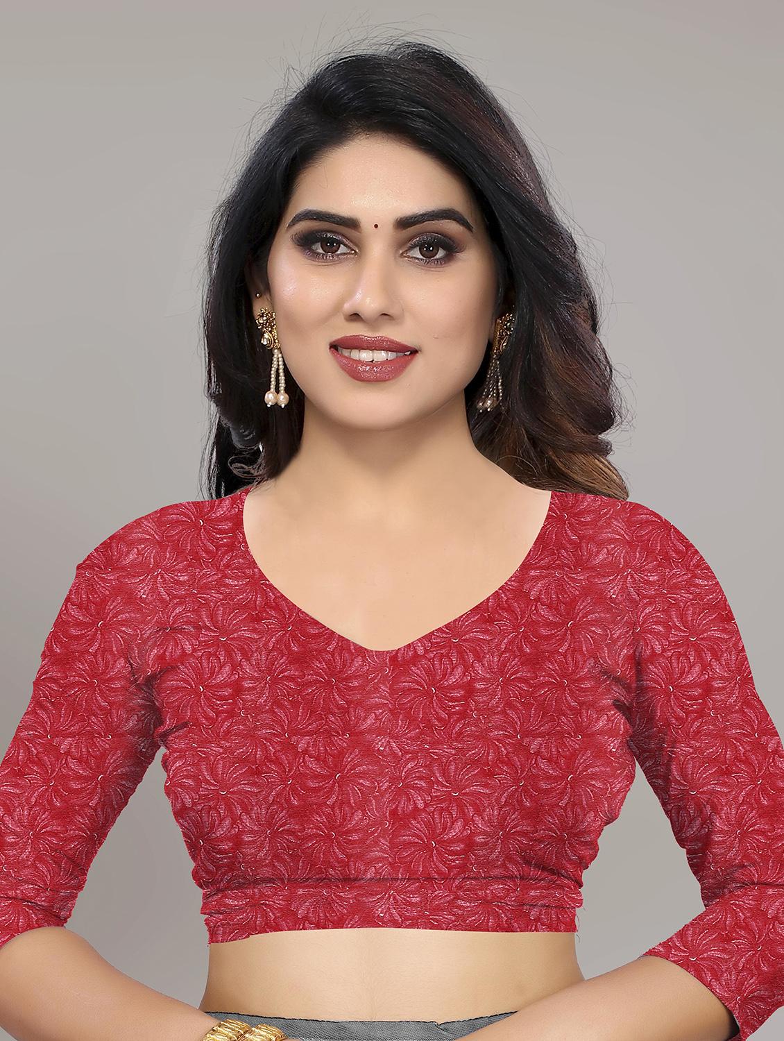 women's floral sea green colored saree with blouse - 19672488 -  Standard Image - 1