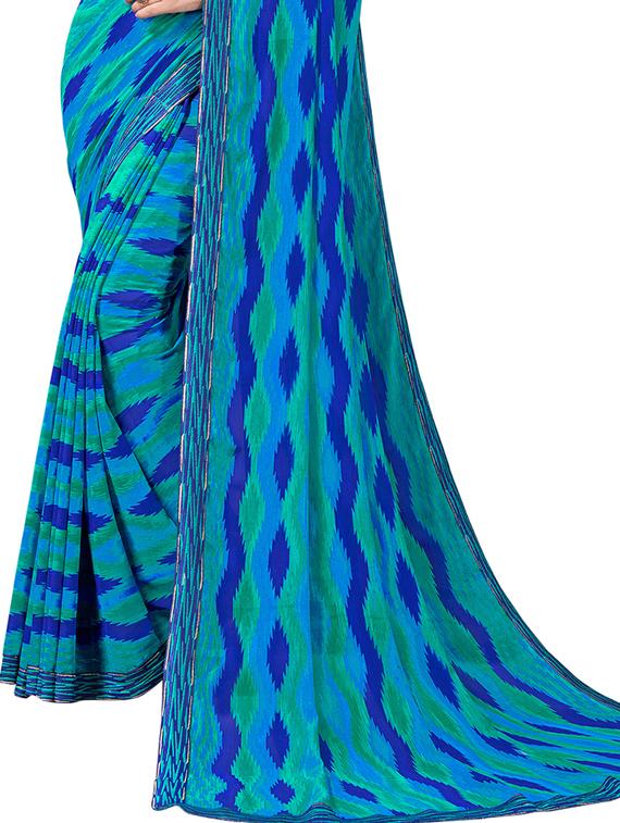 self-design printed  saree with blouse - 19672599 -  Standard Image - 1