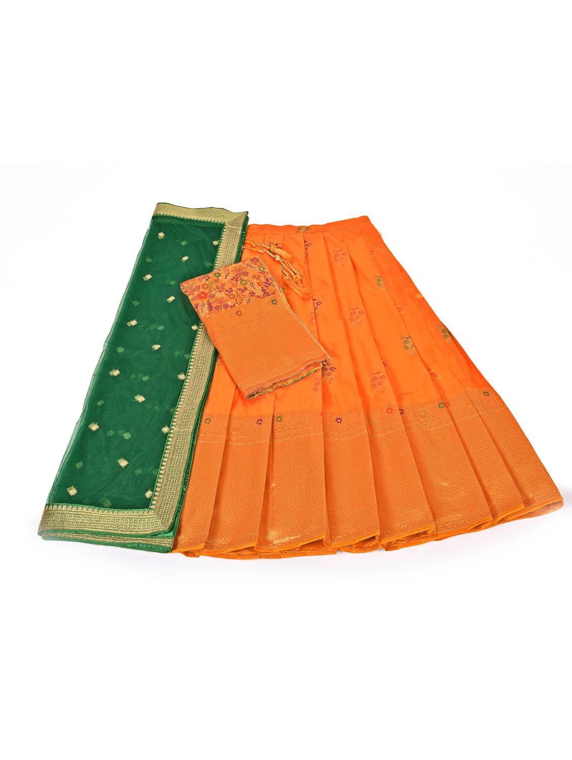 self designed woven lehenga choli with dupatta - 19679066 - Standard Image - 4