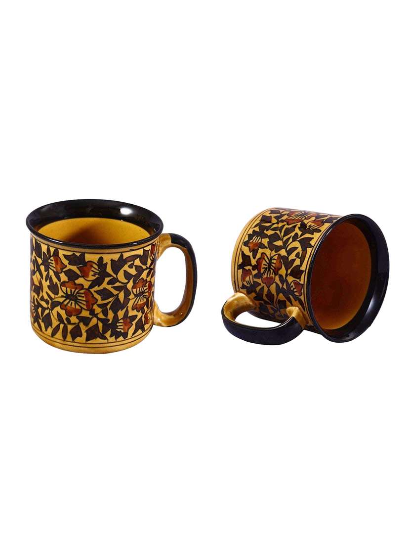 caffeine ceramic handmade brown sehra maggie mug (set of 6) - 19681982 -  Standard Image - 1