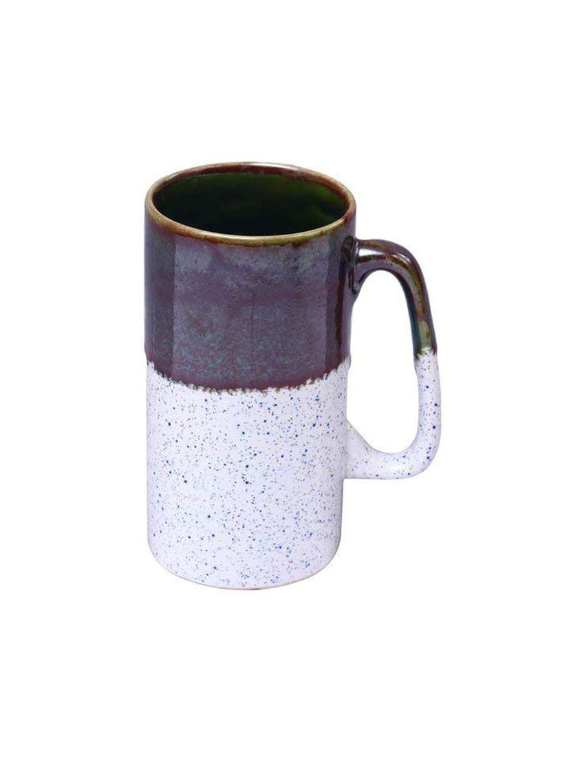 caffeine ceramic handmade green & white studio milk mug (set of 4) - 19682006 -  Standard Image - 1