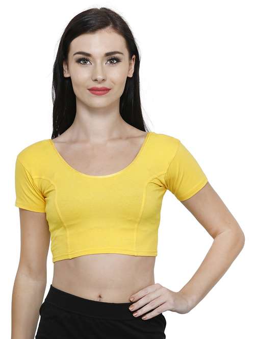women solid short sleeve stitched blouse - 19682053 - Standard Image - 0