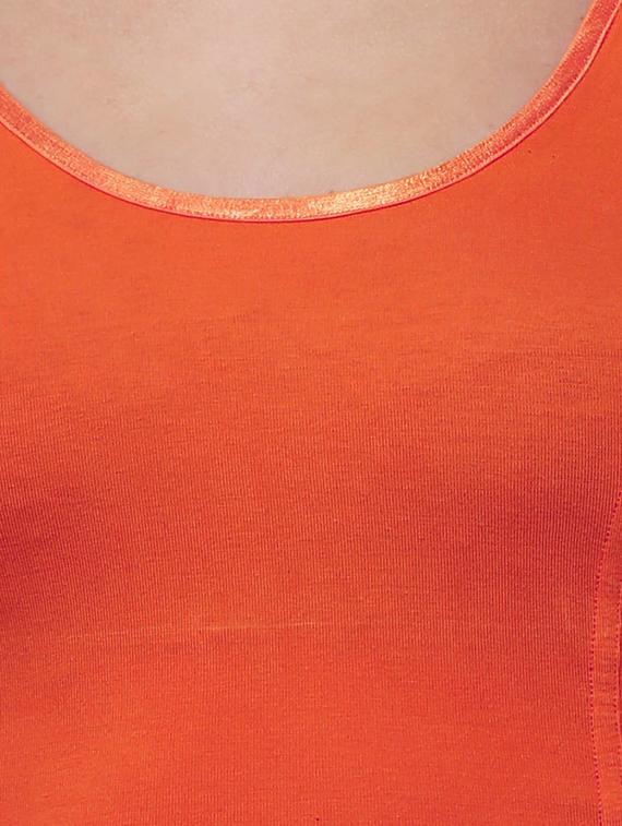 orange cotton blend regular blouse - 19682084 - Standard Image - 4