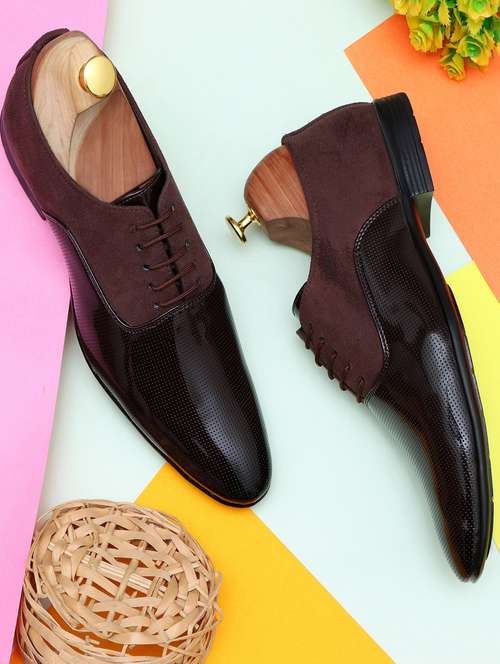 black lace-up oxford formal shoes