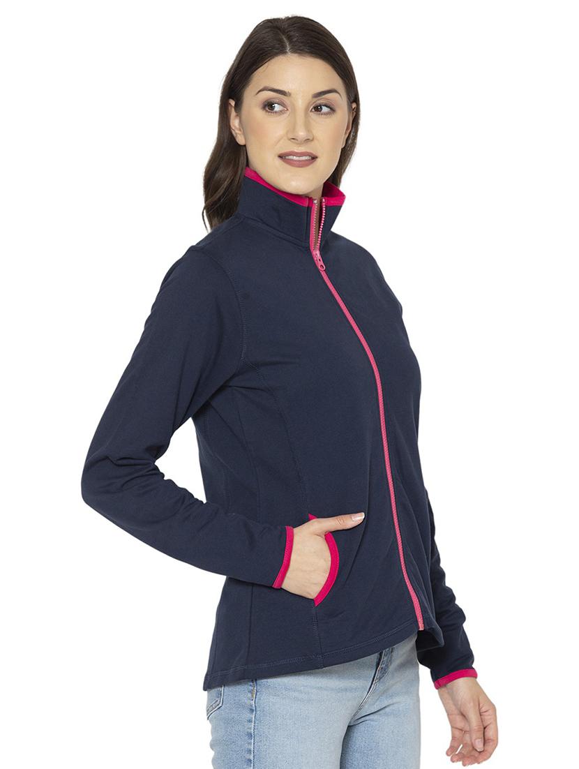 dark blue solid regular jacket - 19682251 - Standard Image - 1