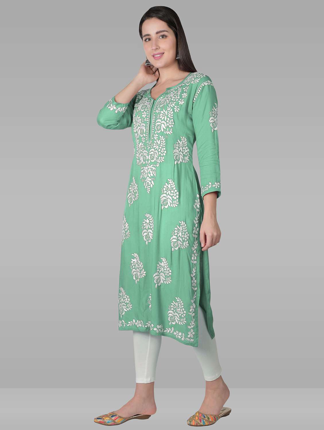 women's straight kurta - 19684604 -  Standard Image - 1