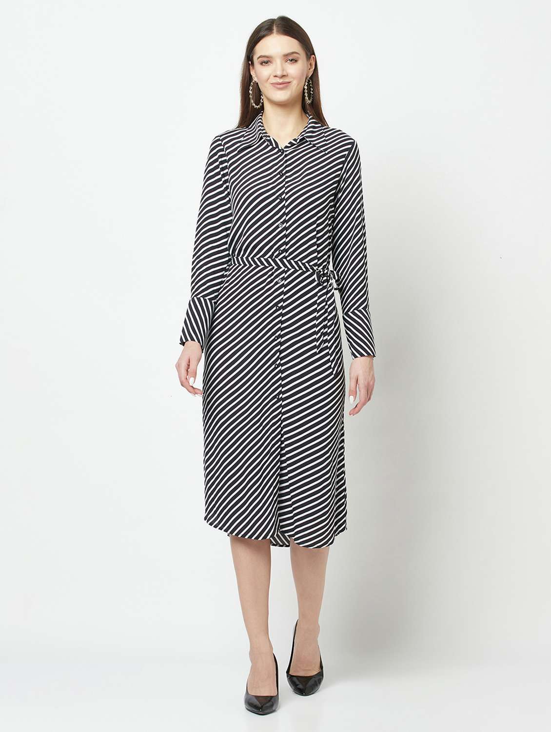 women's shirt striped dress - 19684873 -  Standard Image - 1