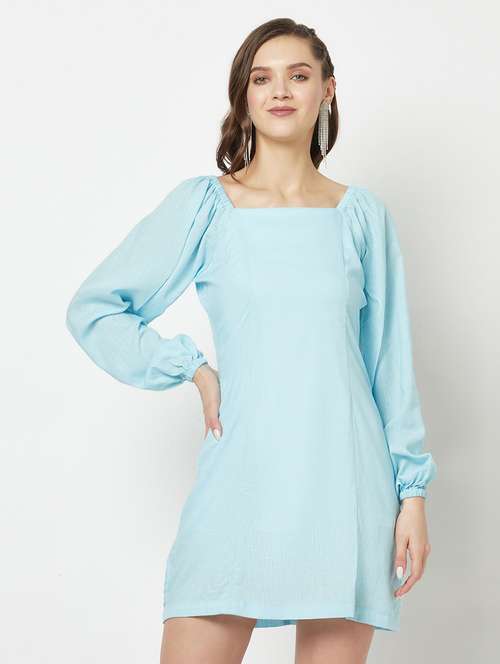 women's fit & flare solid dress - 19684876 -  Standard Image - 0