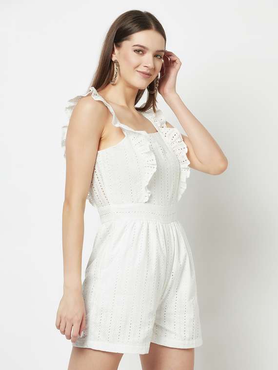 solids 3/4 jumpsuit - 19684895 -  Standard Image - 1