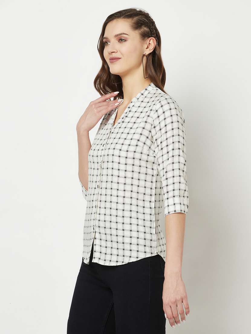 checkered print regular shirt - 19684905 -  Standard Image - 1