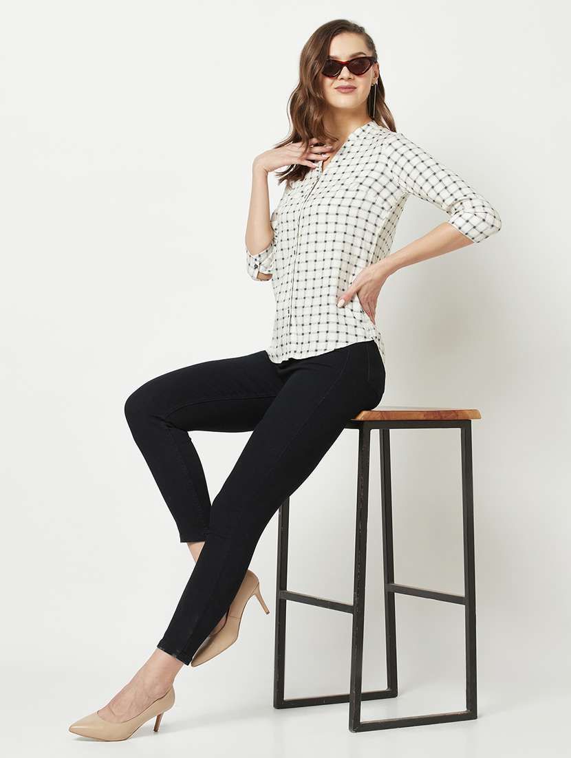checkered print regular shirt - 19684905 -  Standard Image - 4
