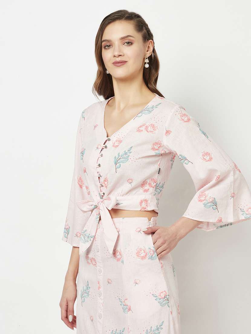 women's blouson v neck top - 19684917 -  Standard Image - 1