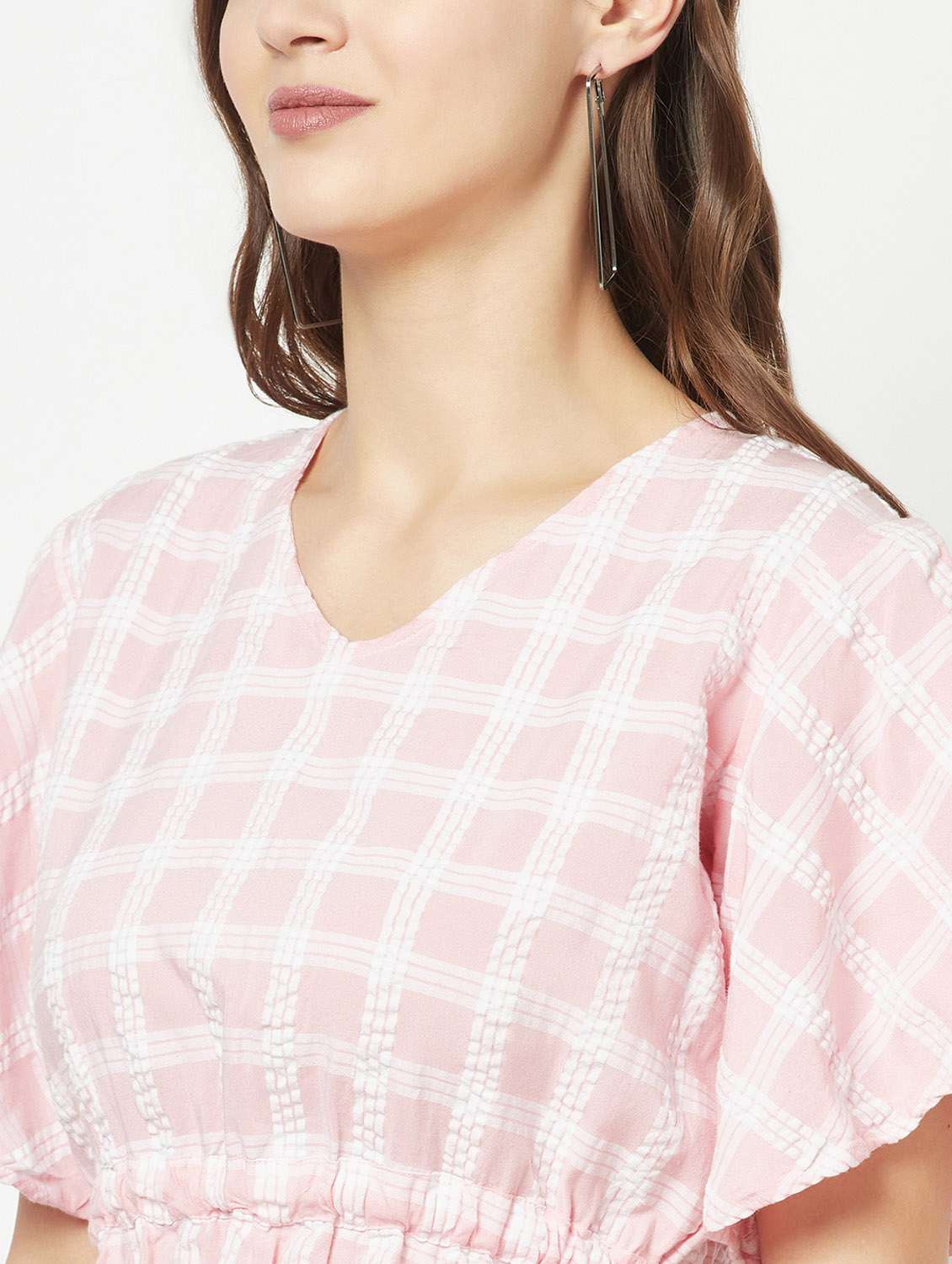 Women's Peplum V Neck Top - 19684918 -  Standard Image - 6