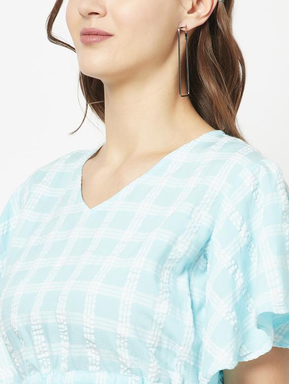 women's peplum v neck top - 19684919 - Standard Image - 6