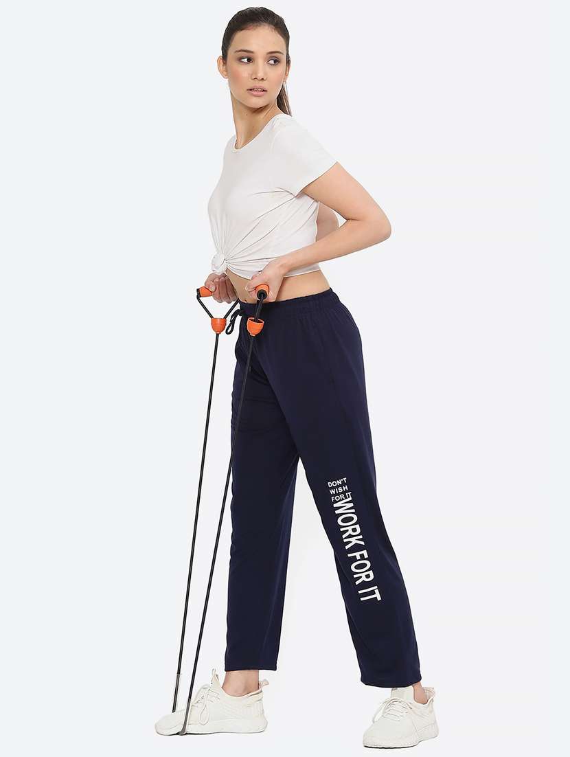 navy blue solid jogger - 19686699 -  Standard Image - 4