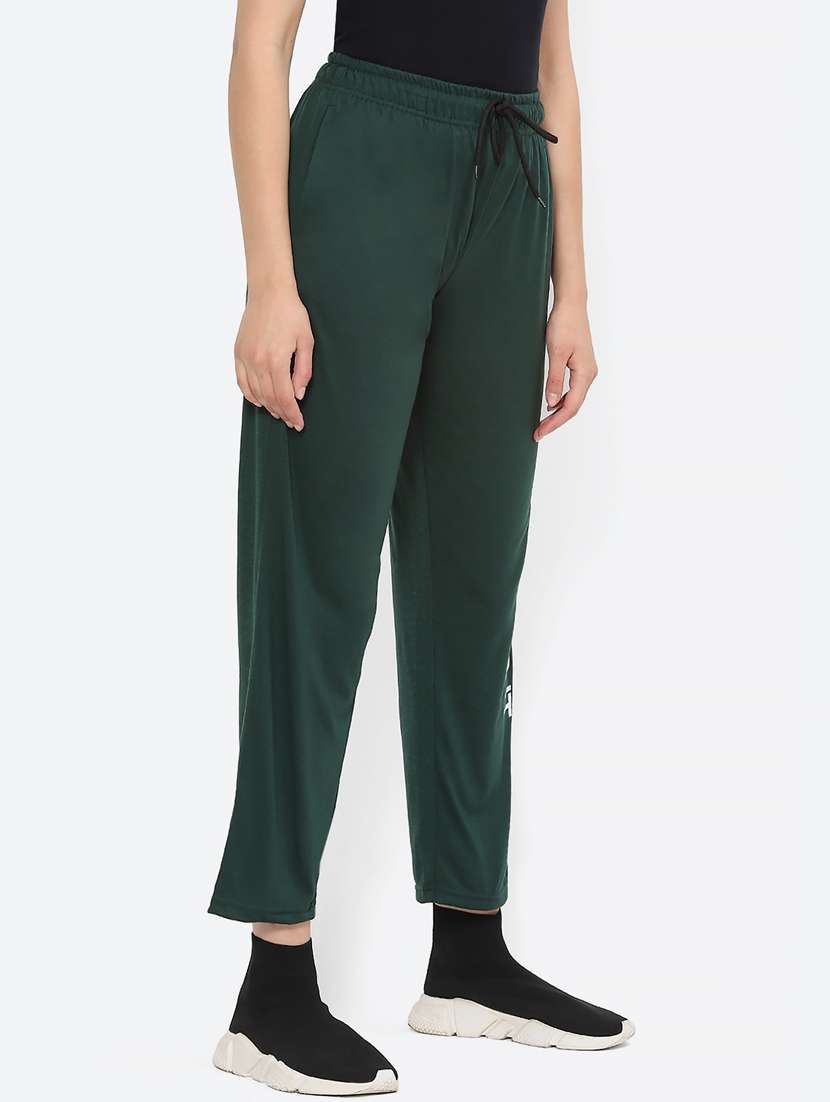 green solid jogger - 19686700 -  Standard Image - 1