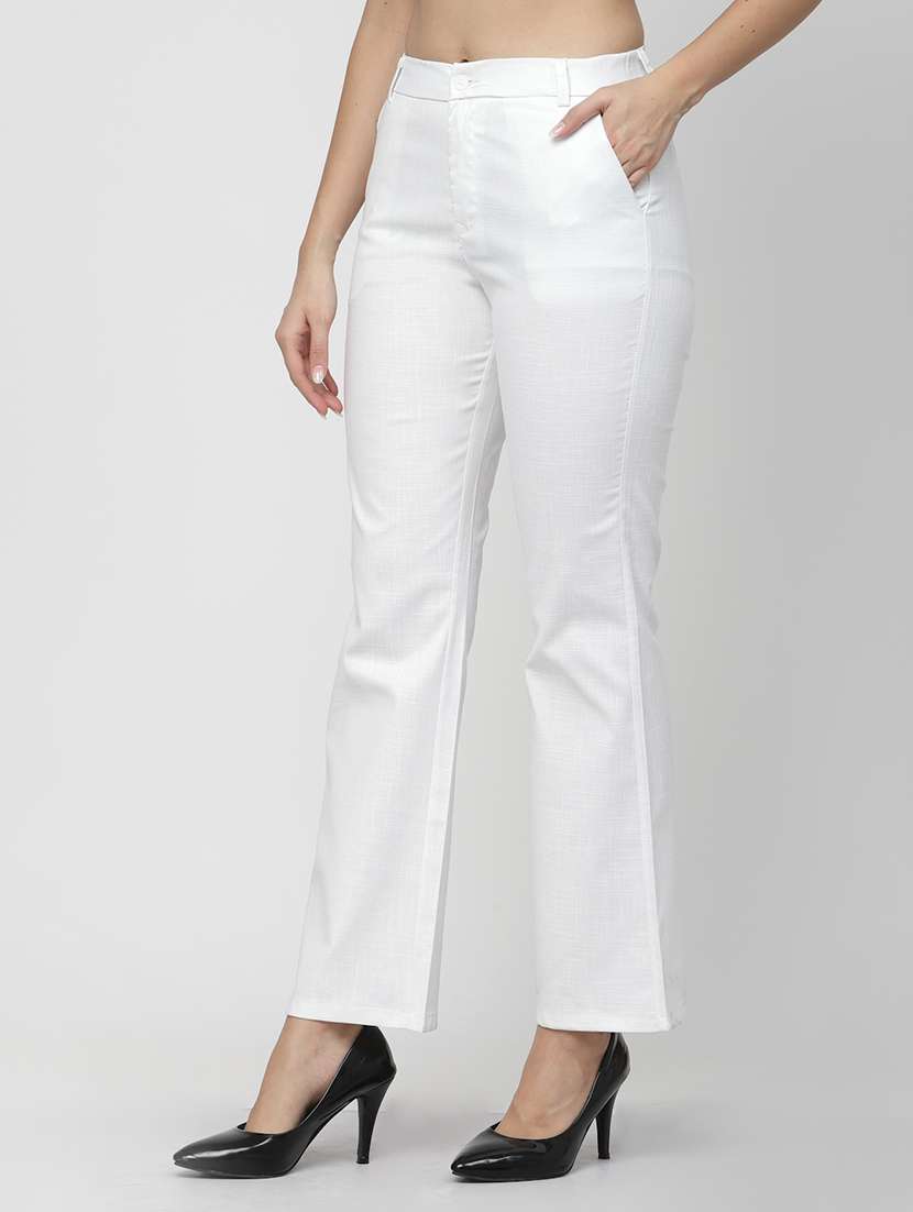 white linen peg trouser - 19686939 -  Standard Image - 1