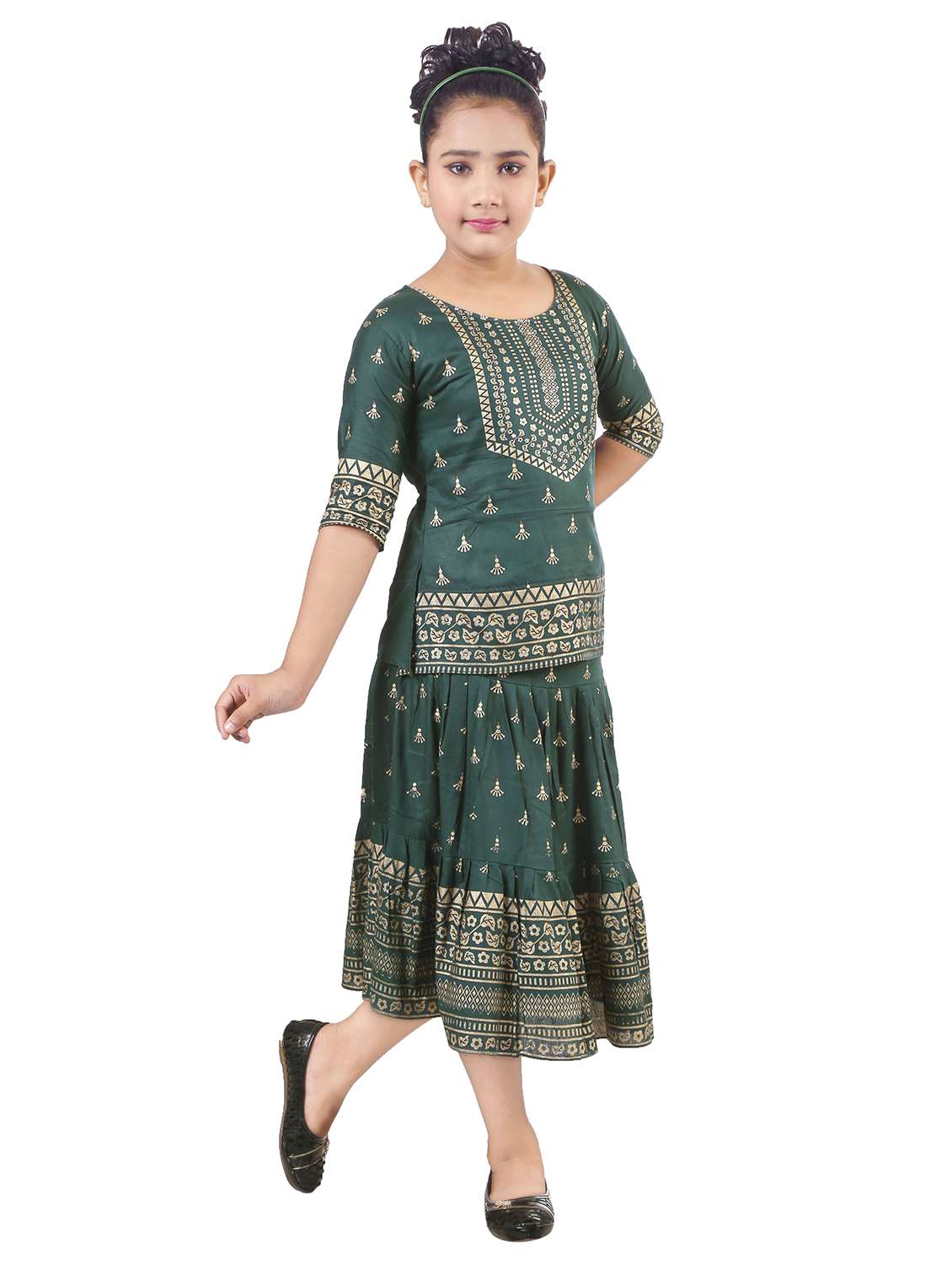 printed rayon skirt top  - 19688243 -  Standard Image - 1