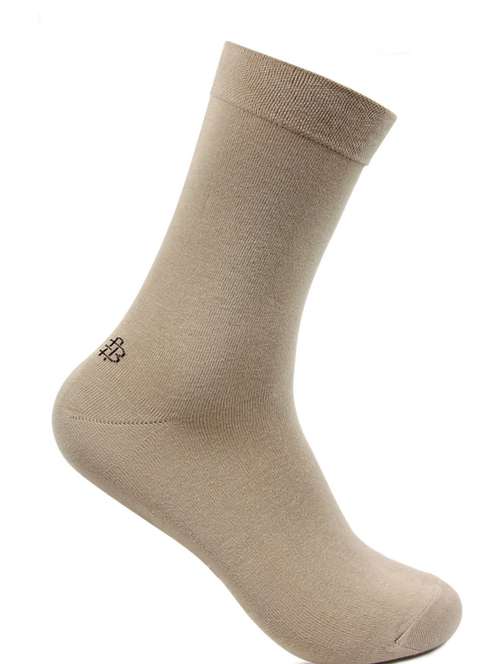 beige ankle length sock
